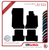 Mercedes C Class (W204) Manual Saloon/Estate 2007-2014 Black Luxury Velour Tailored Car Mats HITECH