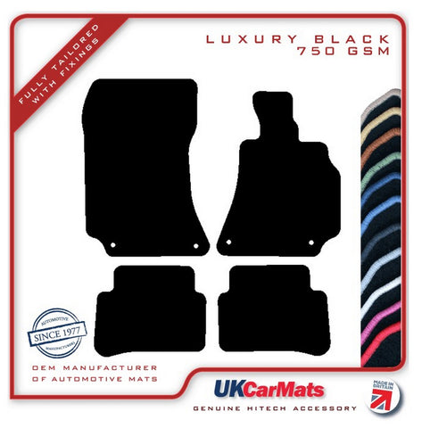 Mercedes E Class (W212) Saloon / Estate 2009-2016 Black Luxury Velour Tailored Car Mats HITECH