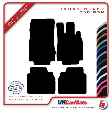 Mercedes S Class (W220) Saloon LWB 1999-2006 Black Luxury Velour Tailored Car Mats HITECH