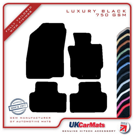 Mitsubishi ASX Automatic 2010 onwards Black Luxury Velour Tailored Car Mats HITECH