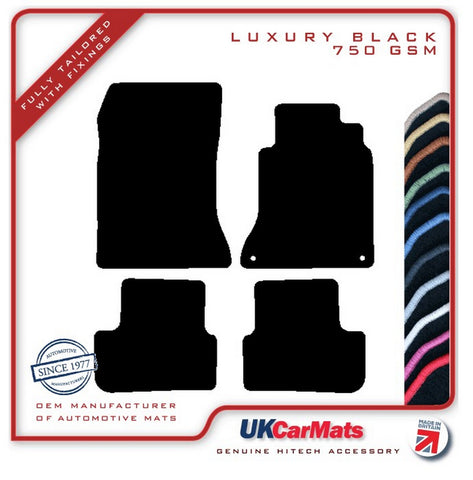 Mercedes CLA (C117) 2013-2019 Black Luxury Velour Tailored Car Mats HITECH