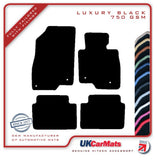 Mazda 6 Estate 2013 onwards Black Luxury Velour Tailored Car Mats HITECH