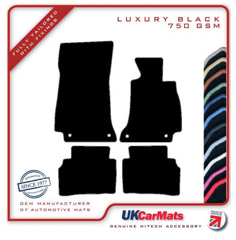 Mercedes E Class (W213) Saloon / Estate 2016-2023 Black Luxury Velour Tailored Car Mats HITECH