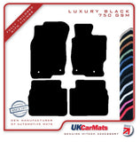 Mazda 6 2008-2012 Black Luxury Velour Tailored Car Mats HITECH
