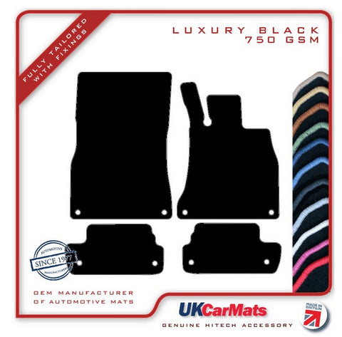 Mercedes S Class (C217) Coupe 2014 onwards Black Luxury Velour Tailored Car Mats HITECH