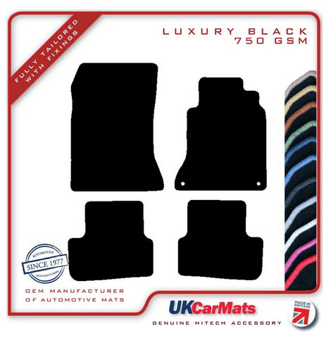 Mercedes B Class (W246) 2011-2018 Black Luxury Velour Tailored Car Mats HITECH