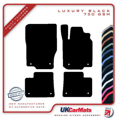 Mercedes GLE Class (W166) 2012-2019 Black Luxury Velour Tailored Car Mats HITECH