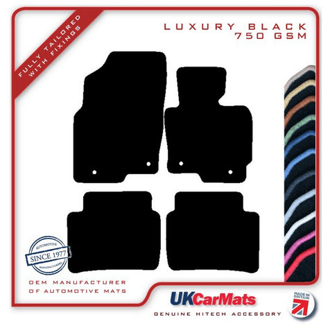 Mazda CX-5 2017 onwards Black Luxury Velour Tailored Car Mats HITECH