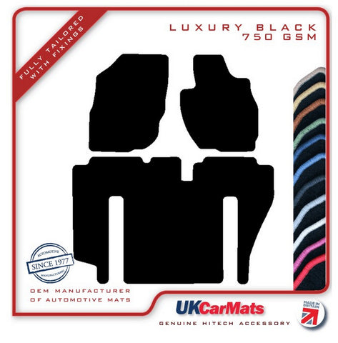 Mitsubishi RVR 1997-2002 Black Luxury Velour Tailored Car Mats HITECH
