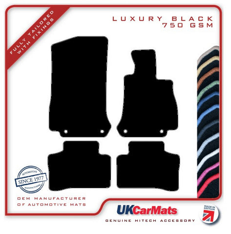 Mercedes GLC Class (W253) X253/C253 2015-2022 Black Luxury Velour Tailored Car Mats HITECH