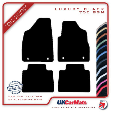 MG HS 2019-2024 Black Luxury Velour Tailored Car Mats HITECH