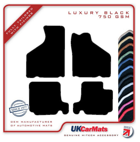 Mini Classic (Mpi) With Airbag 1997-2001 Black Luxury Velour Tailored Car Mats HITECH