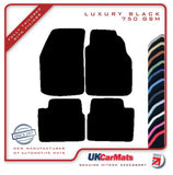 Nissan Primera 1994-1996 Black Luxury Velour Tailored Car Mats HITECH