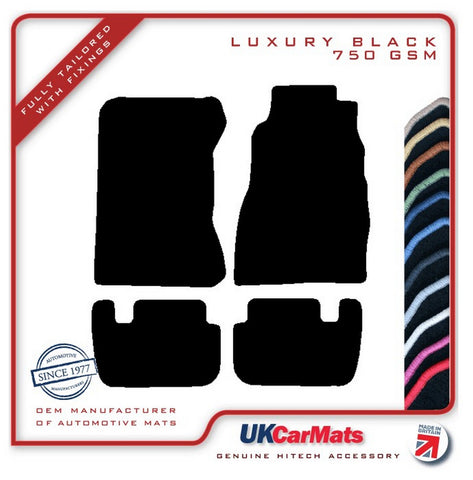 Nissan 300ZX  (Twin Turbo) 1989-1995 Black Luxury Velour Tailored Car Mats HITECH