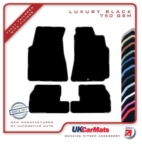 Nissan 200SX S15 1999-2002 Black Luxury Velour Tailored Car Mats HITECH