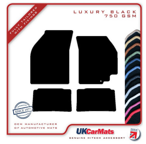 Nissan Pixo 2009-2014 Black Luxury Velour Tailored Car Mats HITECH