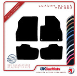 Nissan Leaf 2010-2013 Black Luxury Velour Tailored Car Mats HITECH