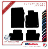 Nissan Juke 2019 onwards Black Luxury Velour Tailored Car Mats HITECH