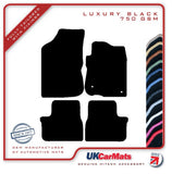 Peugeot 208 2012-2019 Black Luxury Velour Tailored Car Mats HITECH