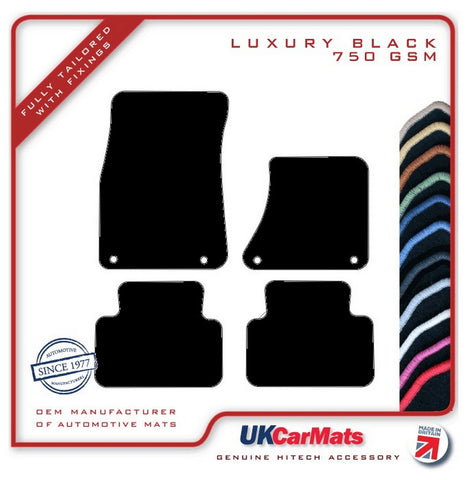 Porsche Macan 2014 onwards Black Luxury Velour Tailored Car Mats HITECH