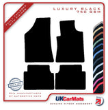 Renault Safrane 1993-2000 Black Luxury Velour Tailored Car Mats HITECH
