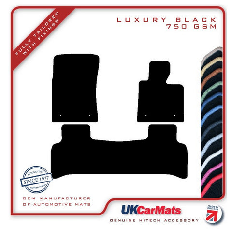 Land Rover Range Rover 2007-2010 Black Luxury Velour Tailored Car Mats HITECH