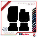 Renault Clio III (Facelift) 2009-2012 Black Luxury Velour Tailored Car Mats HITECH