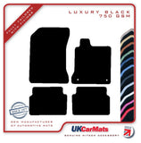 Renault Laguna 2007-2012 Black Luxury Velour Tailored Car Mats HITECH