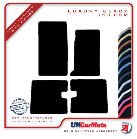 Renault 16 1965-1980 Black Luxury Velour Tailored Car Mats HITECH
