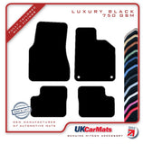 Renault Twingo 3 2014 onwards Black Luxury Velour Tailored Car Mats HITECH