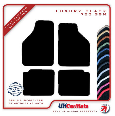 Rover Montego Estate / Maestro 1984-1991 Black Luxury Velour Tailored Car Mats HITECH