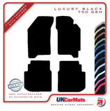 Subaru Legacy 1989-1993 Black Luxury Velour Tailored Car Mats HITECH
