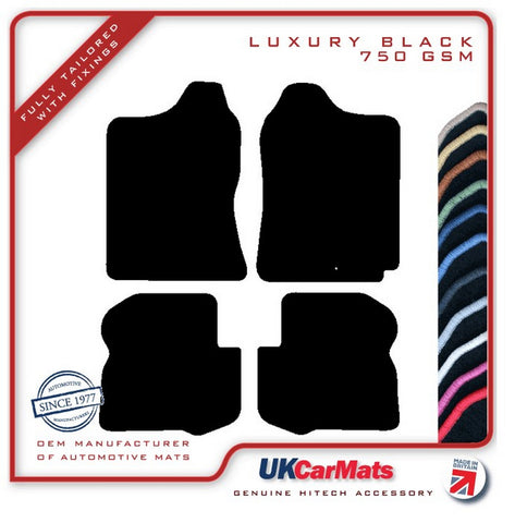 Suzuki Jimny Manual 1998-2018 Black Luxury Velour Tailored Car Mats HITECH