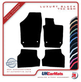 Seat Ibiza 2008-2017 Black Luxury Velour Tailored Car Mats HITECH