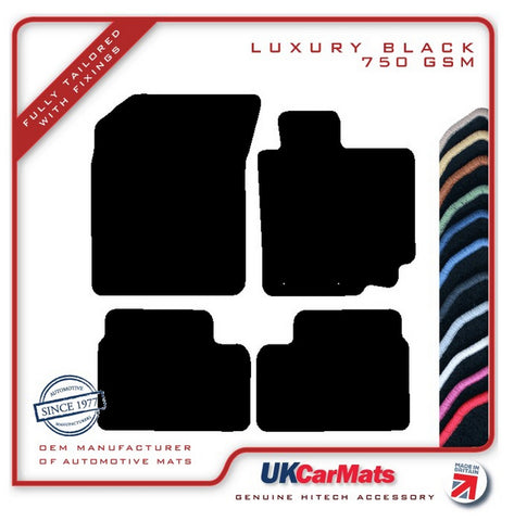 Suzuki Swift 2010-2017 Black Luxury Velour Tailored Car Mats HITECH