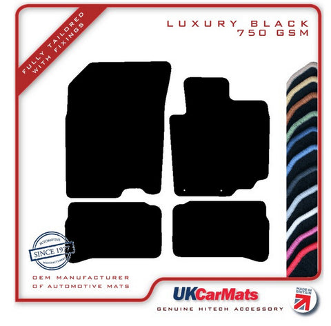 Suzuki Vitara 2015 onwards Black Luxury Velour Tailored Car Mats HITECH