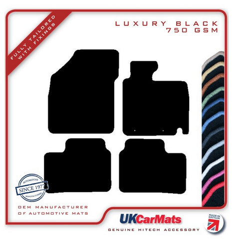 Suzuki Ignis 2016 onwards Black Luxury Velour Tailored Car Mats HITECH