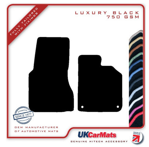 Smartcar Fortwo (453) 2014 onwards Black Luxury Velour Tailored Car Mats HITECH