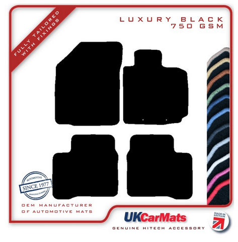 Suzuki Swift (Non Hybrid Models) 2017 onwards Black Luxury Velour Tailored Car Mats HITECH