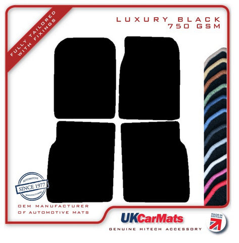 Suzuki Vitara LWB 1989-1999 Black Luxury Velour Tailored Car Mats HITECH