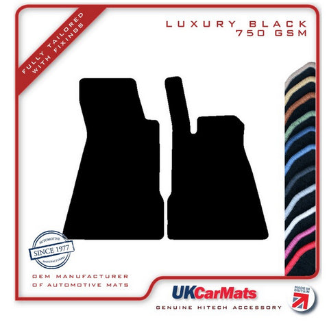 Smartcar Brabus Roadster 2003-2007 Black Luxury Velour Tailored Car Mats HITECH