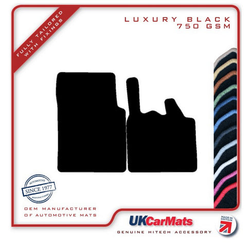 Smartcar Brabus Fortwo Coupe 2003-2007 Black Luxury Velour Tailored Car Mats HITECH