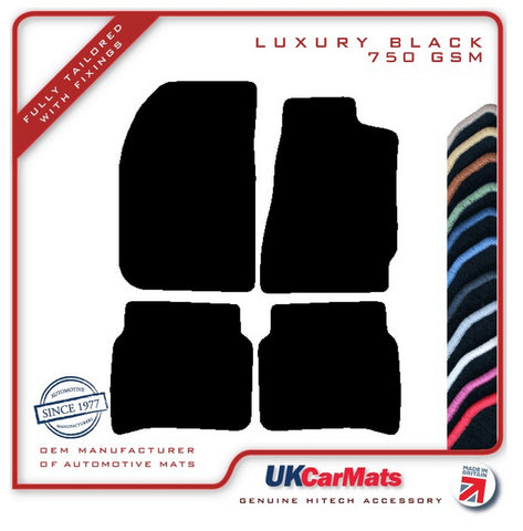 Toyota Celica GT (Flip Up Lights) 1985-1994 Black Luxury Velour Tailored Car Mats HITECH