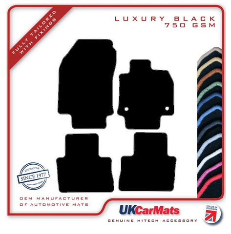 Toyota RAV-4 Hybrid (XA50) 2019 onwards Black Luxury Velour Tailored Car Mats HITECH
