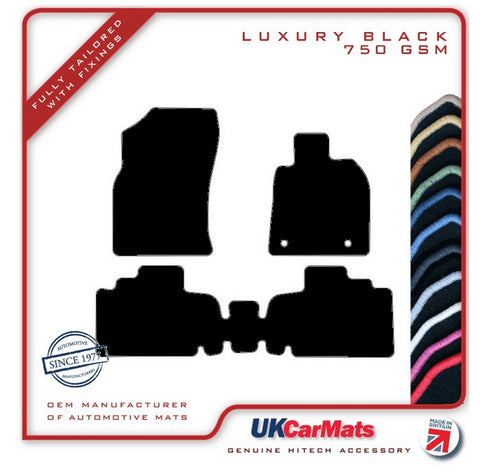 Toyota Camry 2019 onwards Black Luxury Velour Tailored Car Mats HITECH