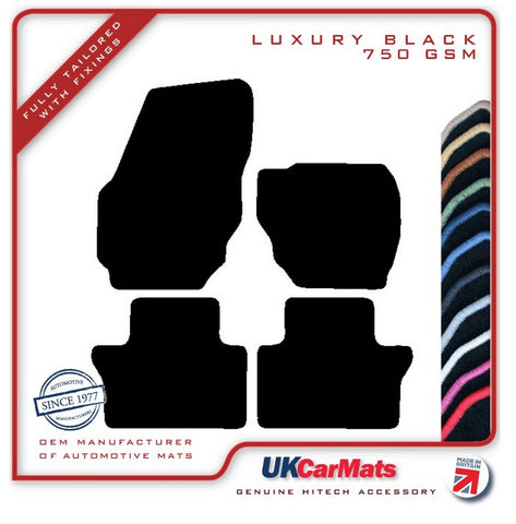 Volvo S80 Automatic 2006-2016 Black Luxury Velour Tailored Car Mats HITECH