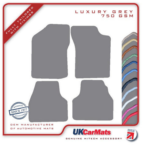 Citroen BX 1985-1995 Grey Luxury Velour Tailored Car Mats HITECH