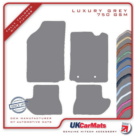 Citroen C3 Pluriel 2003-2010 Grey Luxury Velour Tailored Car Mats HITECH