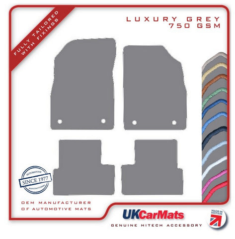 Chevrolet Cruze 2009-2016 Grey Luxury Velour Tailored Car Mats HITECH