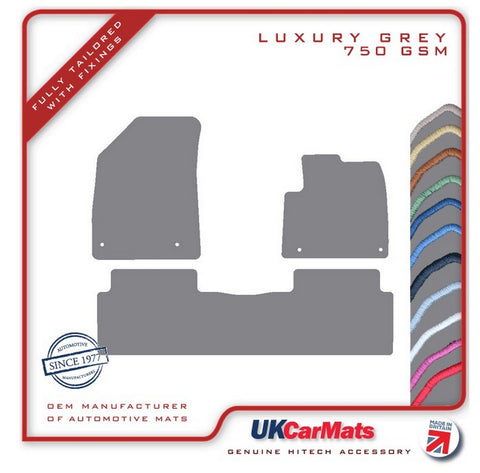 Citroen C5 2007-2017 Grey Luxury Velour Tailored Car Mats HITECH